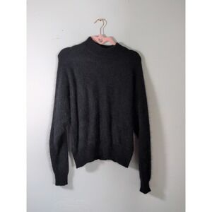 Rafaella Petites Women's VTG Gray Rabbit Hair, Lambswool, Nylon  Sweater Size M